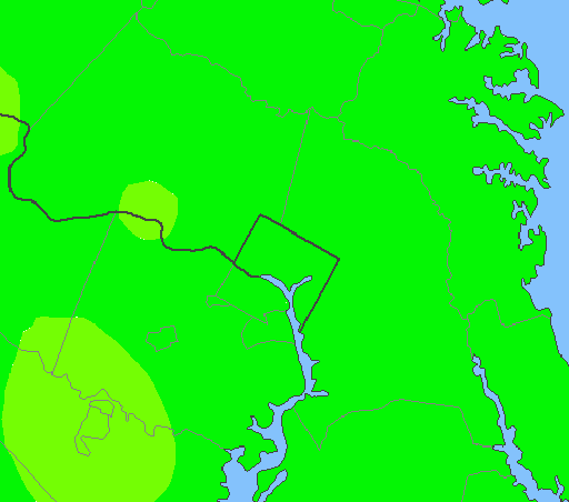 The State of Washington DC Yearly Average Precipitation